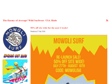 Tablet Screenshot of mowglisurf.com